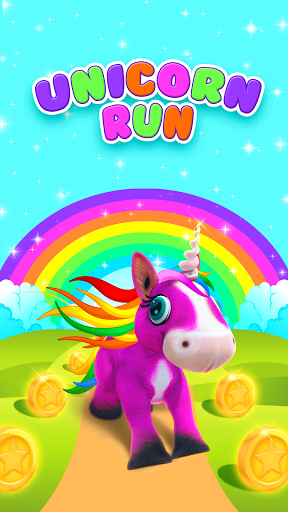 Unicorn Run: game for girls - Gameplay image of android game