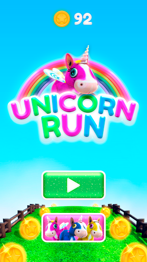 Unicorn Run: game for girls - Gameplay image of android game