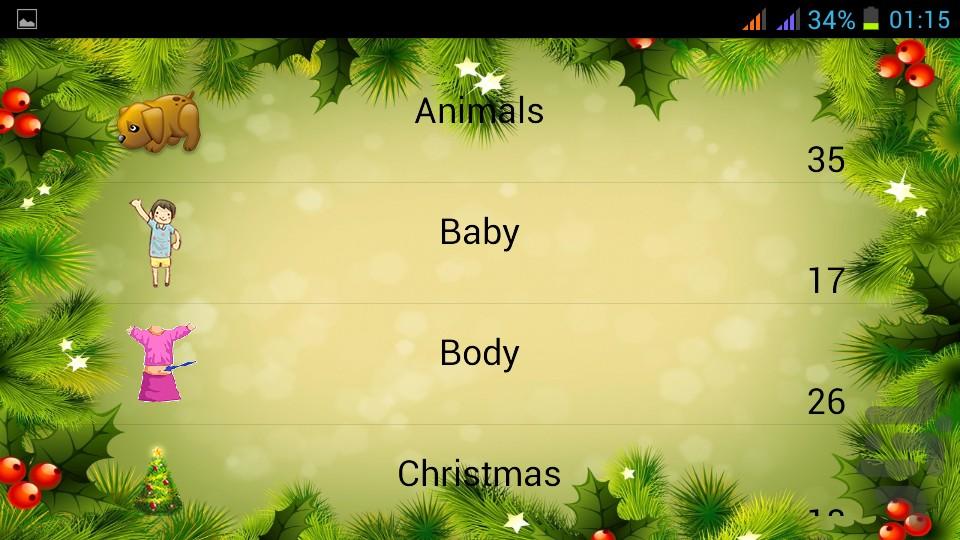 KidsPicDictionaryIntermediate - Image screenshot of android app