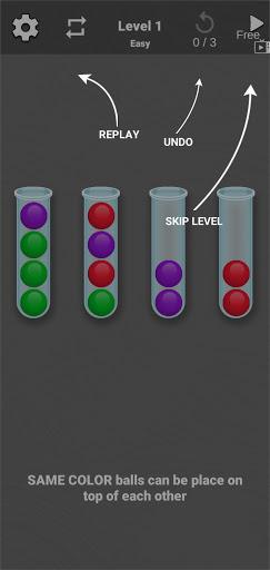 Sort Colored Balls - Ball Sort - عکس برنامه موبایلی اندروید