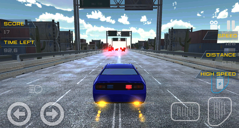 Extreme Speed Car Racing 3D Ga - Gameplay image of android game