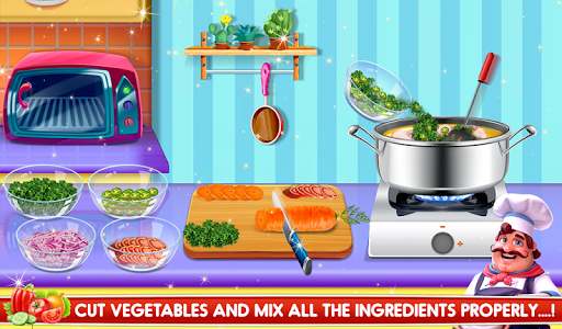 Biryani Cooking Indian Super Chef Food Game - Gameplay image of android game