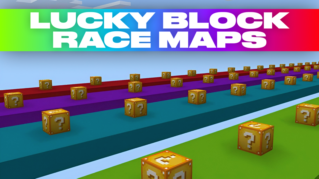 Lucky Block Race Maps for MCPE - عکس برنامه موبایلی اندروید