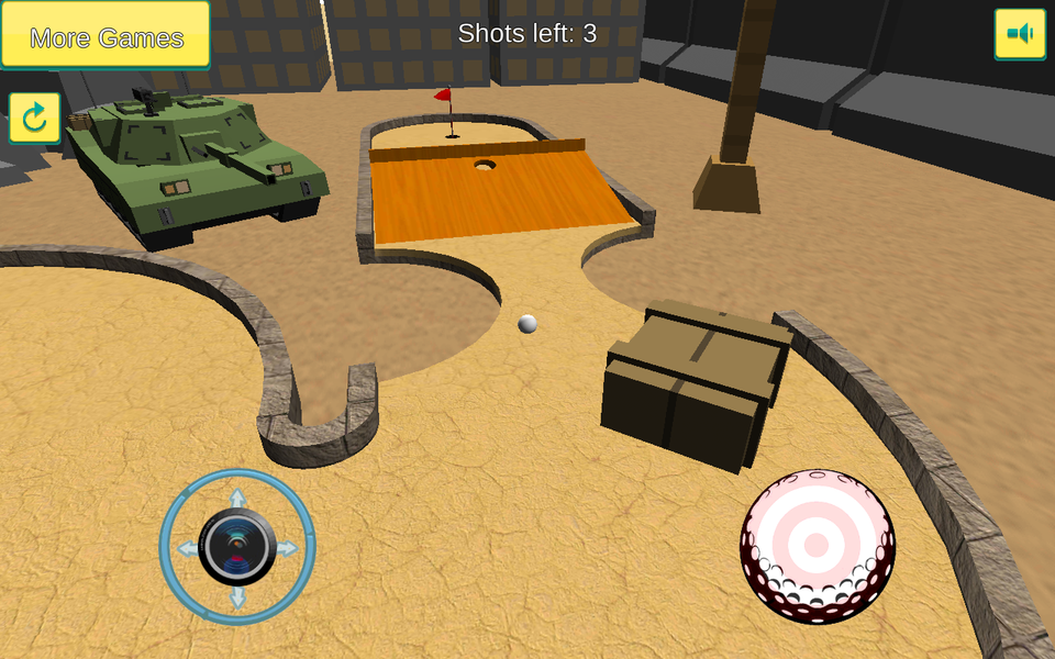 Mini Golf: Military - Gameplay image of android game