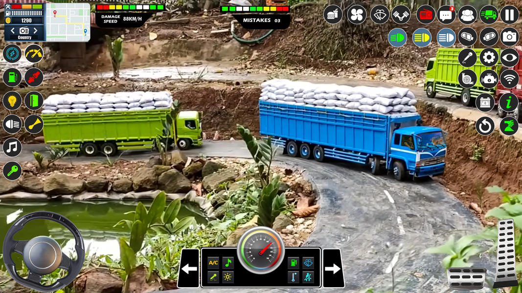 Mud Truck Runner Simulator 3D - Gameplay image of android game