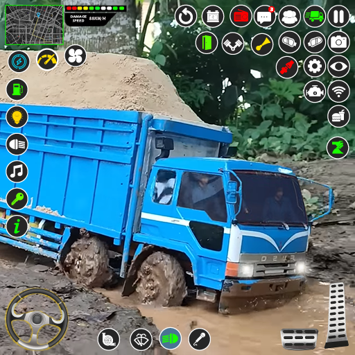 Mud Truck Runner Simulator 3D - Gameplay image of android game