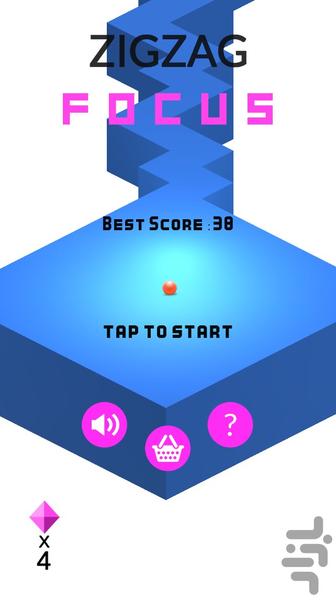 zigzag focus - Gameplay image of android game