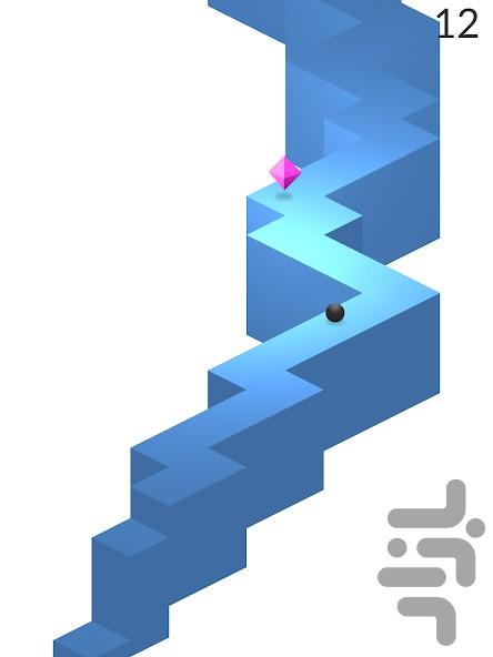 زیگزاگ تمرکز - Gameplay image of android game