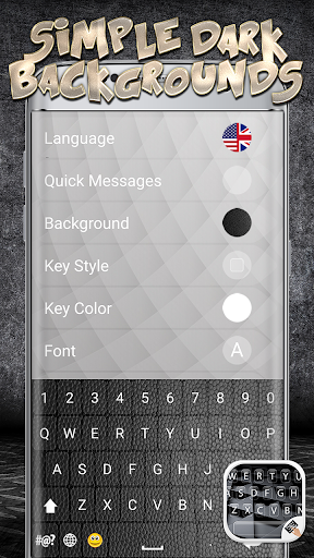 Black Keyboard Theme - Image screenshot of android app