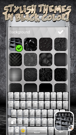 Black Keyboard Theme - Image screenshot of android app