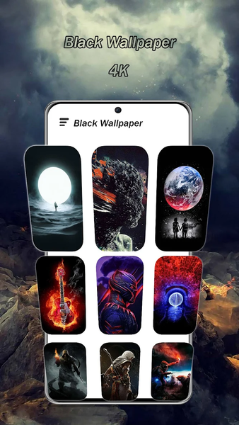 Black Wallpaper & Dark - Image screenshot of android app