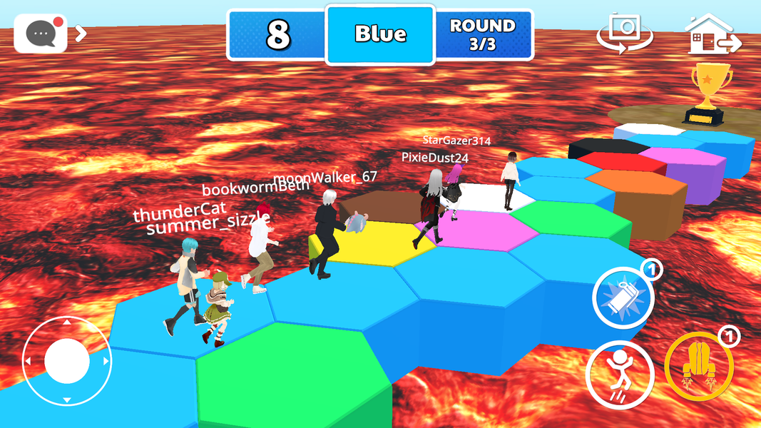 The Floor Is Lava Obby Nextbot - Gameplay image of android game