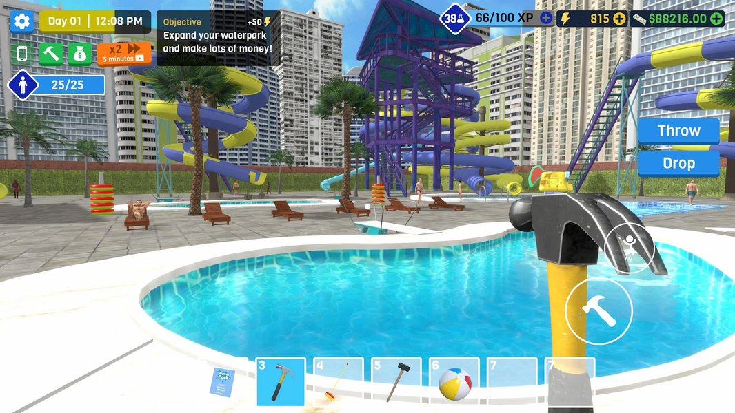 Waterpark Owner Simulator - Gameplay image of android game