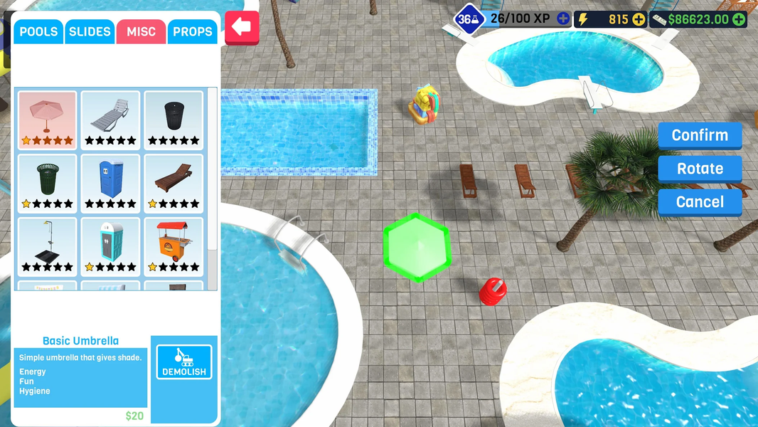 Waterpark Owner Simulator - Gameplay image of android game