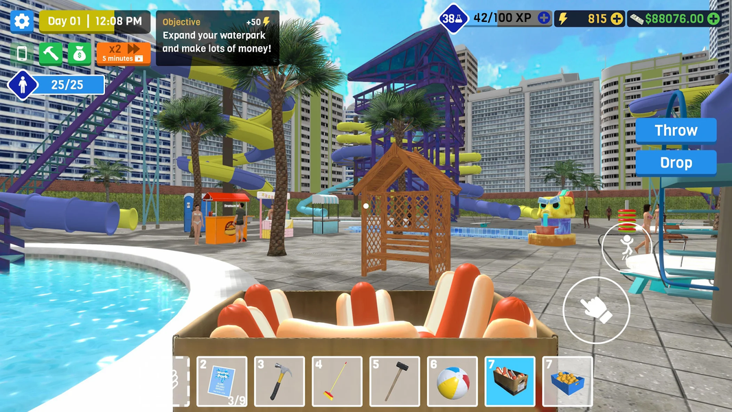 Waterpark Owner Simulator - Gameplay image of android game