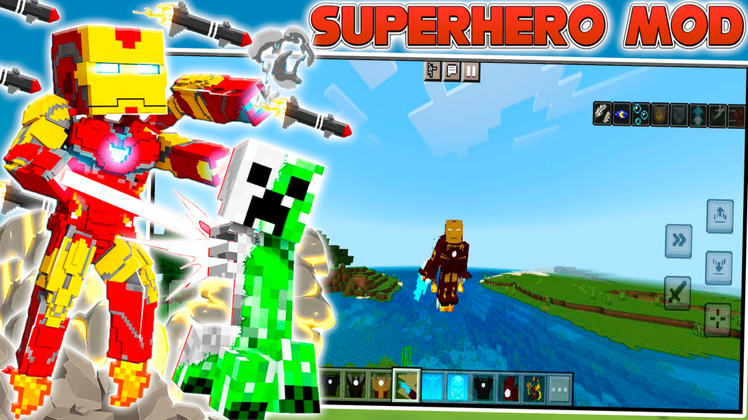 Iron Man Superhero mod - Image screenshot of android app