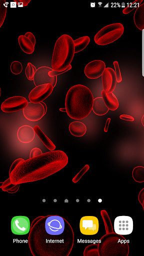 Blood Cells 3D Live Wallpaper - Image screenshot of android app