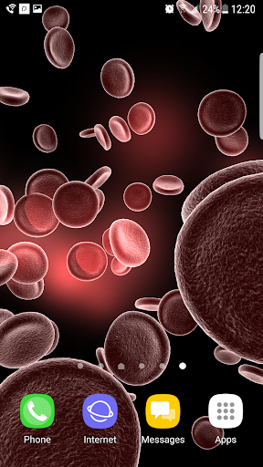 Blood Cells 3D Live Wallpaper - Image screenshot of android app