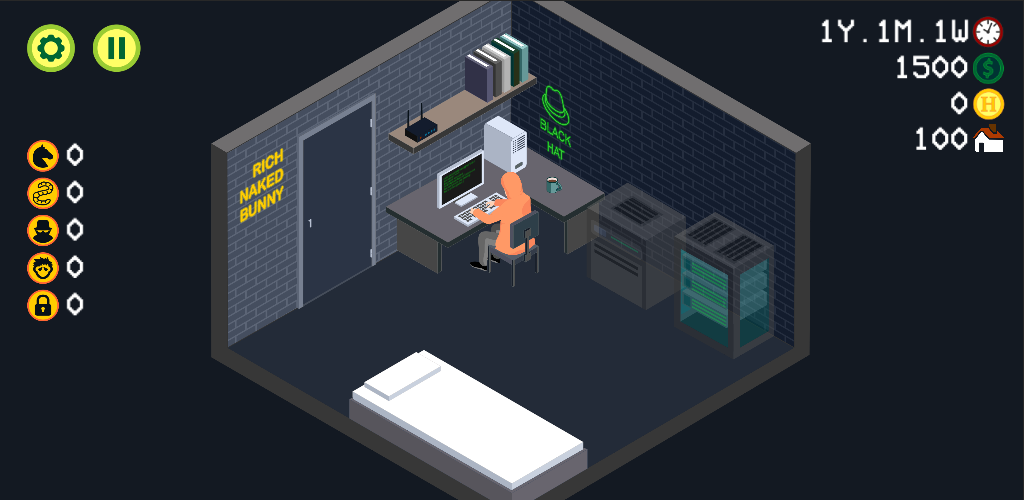 Hacker Tycoon: Simulator - عکس بازی موبایلی اندروید