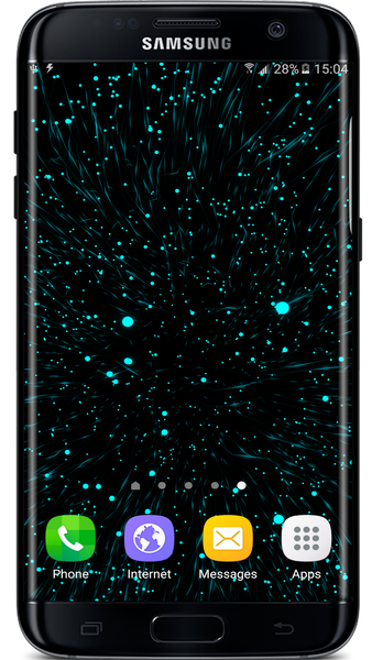 Blue Particles Live Wallpaper - Image screenshot of android app