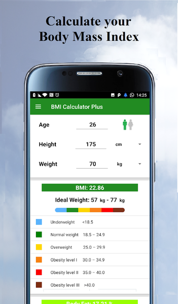 BMI Calculator - Image screenshot of android app