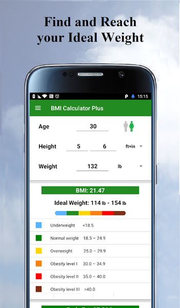 BMI Calculator - Image screenshot of android app