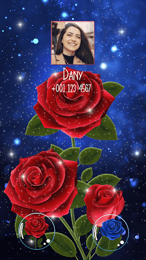 Rose Caller Screen - Color Call LED Flash - Image screenshot of android app