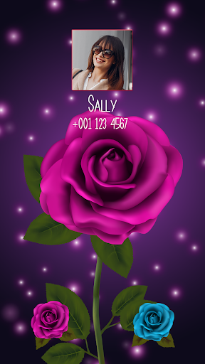 Rose Caller Screen - Color Call LED Flash - Image screenshot of android app
