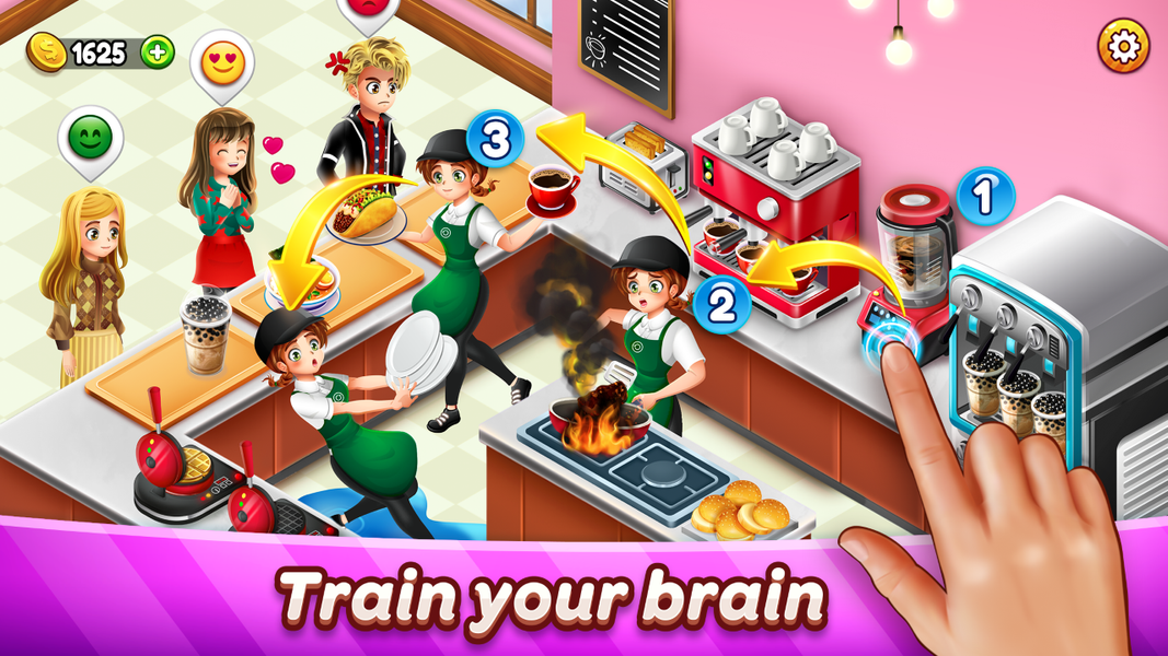 Cafe Panic: Cooking games - Gameplay image of android game