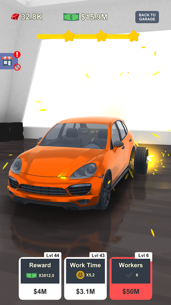 Idle Car Tuning: car simulator - Gameplay image of android game
