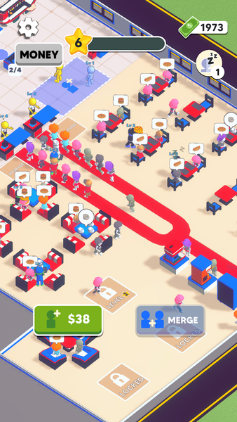 Merge Company : Fast Food Shop - Gameplay image of android game