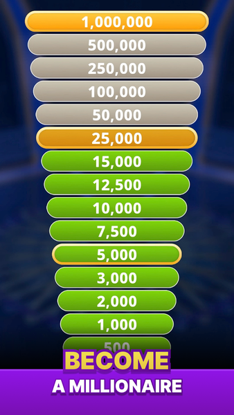 Millionaire - Quiz & Trivia - عکس بازی موبایلی اندروید