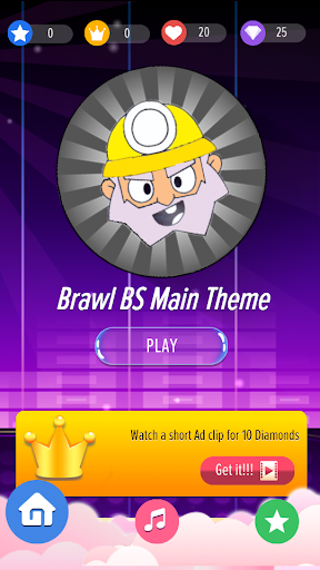 Piano for Brawl BS Stars - Gameplay image of android game