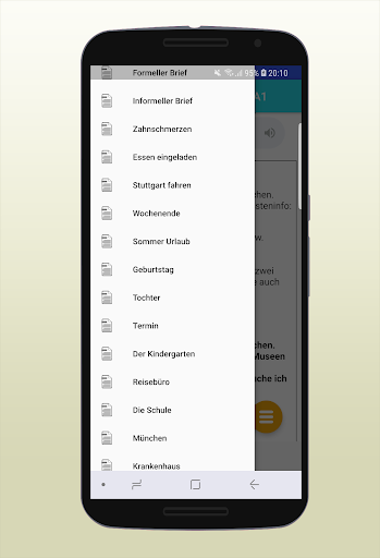 Brief Schreiben zur Prüfung De - Image screenshot of android app