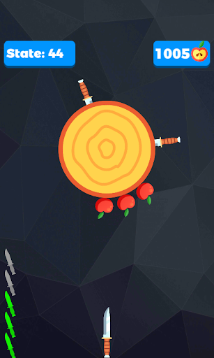 Knife shooter Hits target - Gameplay image of android game
