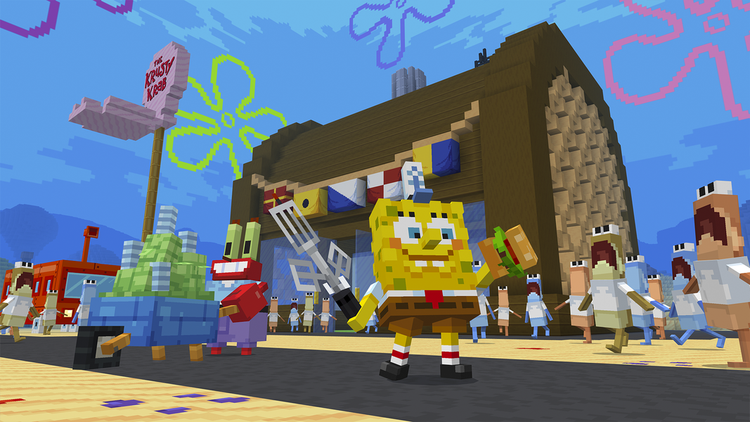 Mods SpongeBob for Minecraft - Gameplay image of android game