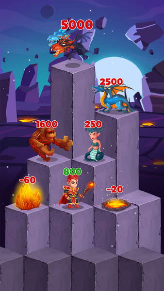 Hero Stack Tower Wars - Gameplay image of android game
