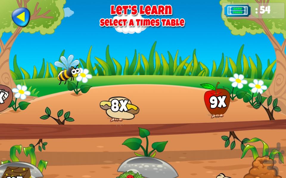 Mini World Maths Times Tables - Gameplay image of android game