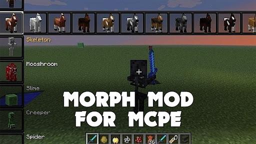Morph Mod for Minecraft PE - عکس برنامه موبایلی اندروید
