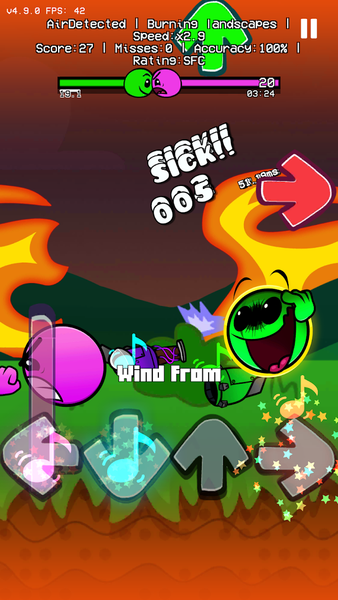 Fire In Music Battles - Gameplay image of android game