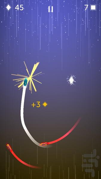 راکت ران - Gameplay image of android game