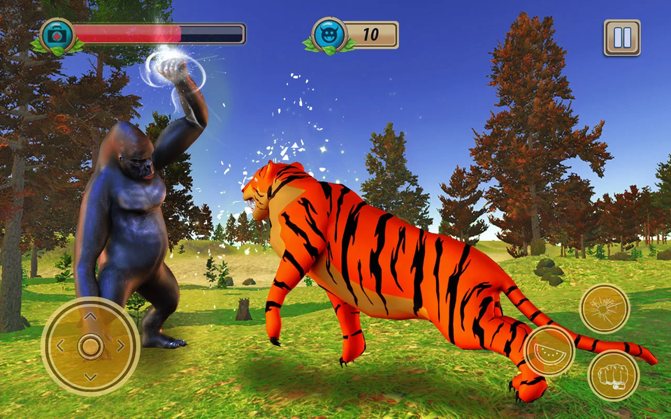 Gorilla Jungle - Final Battle - Gameplay image of android game