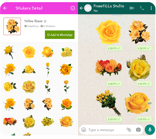 Flowers & Butterfly Stickers - WAStickerApps - عکس برنامه موبایلی اندروید