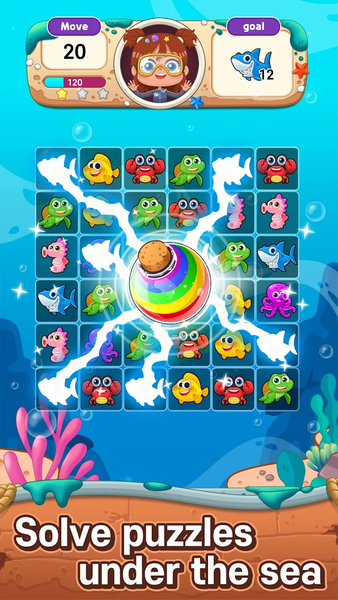 Ocean Match-3 Puzzle - عکس بازی موبایلی اندروید