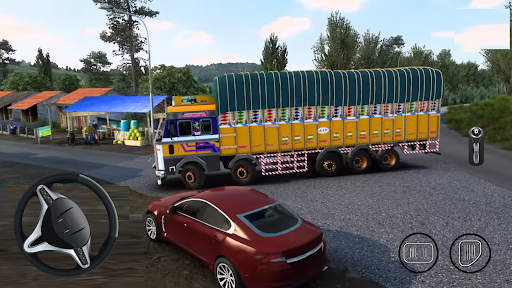 Indian Truck Simulator Game 3D - Gameplay image of android game