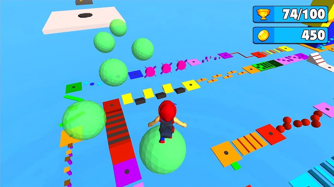Obby Parkour: Runner Game - Gameplay image of android game