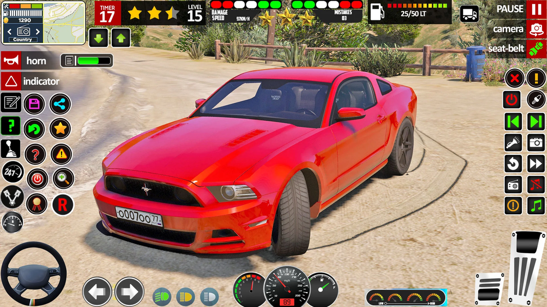 Car Driving Game 3D Simulator - Gameplay image of android game