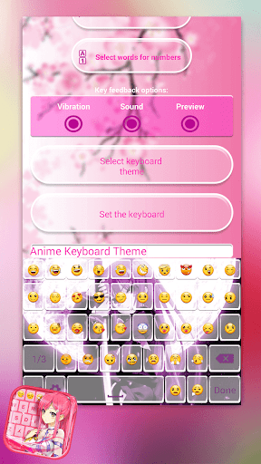 Anime Keyboard Theme - عکس برنامه موبایلی اندروید