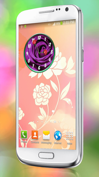 Flowers Clock Widgets - عکس برنامه موبایلی اندروید