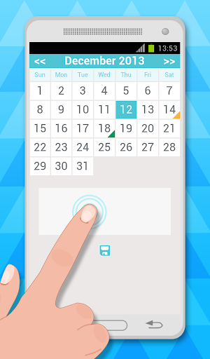 monthly calendar app - Image screenshot of android app